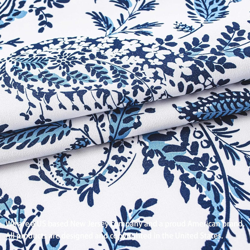 Ria Blackout Curtain Pair, Navy