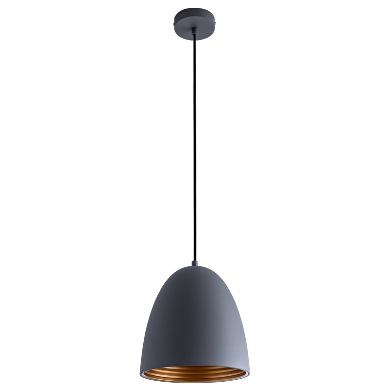 Pina 1 - Light Single Pendant, Grey/Gold
