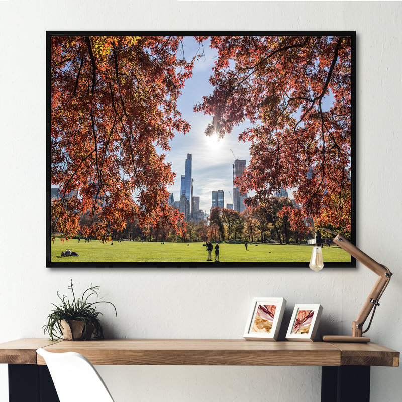 Magnifique paysage de l'Alabama sur toile, H 16 po x l 32 po x P 1 po, Cadre flottant noir