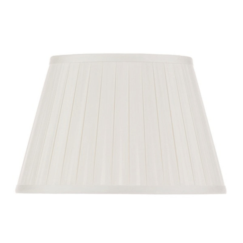 Box Silk Empire Lamp Shade (Spider), 11" H x 17" W x 17" D, Eggshell