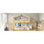 Lit simple superposé en bois avec tente-1001022683