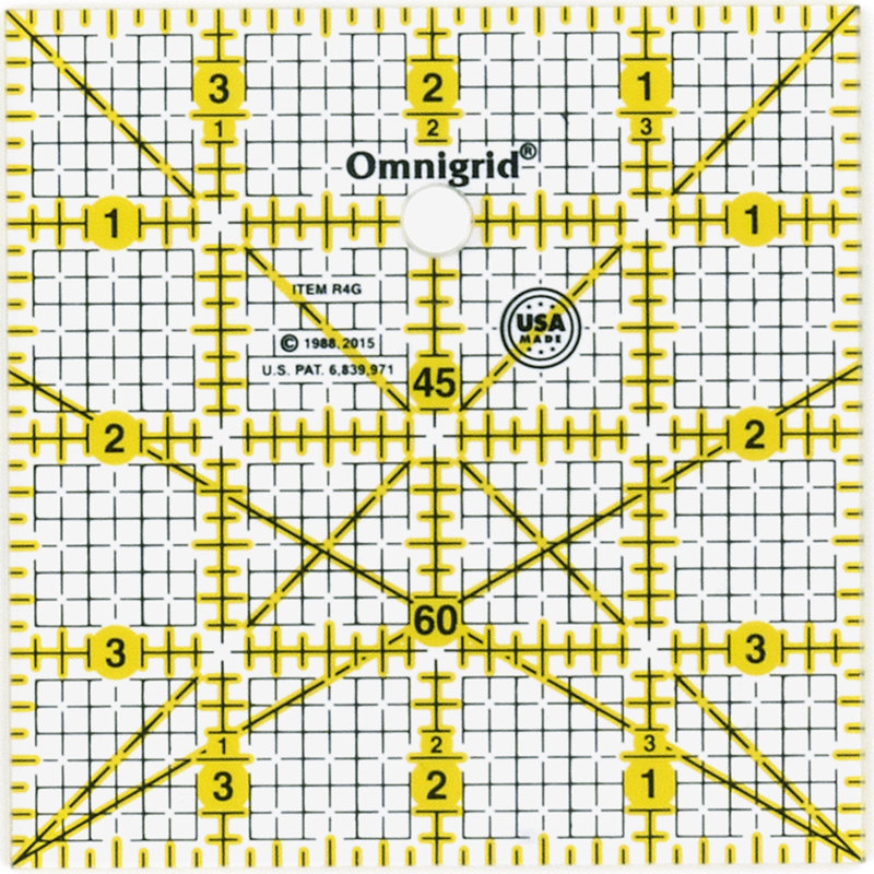 Ensemble de règles pour courtepointe Omnigrid (4 po, 6 po, 1 po x 6 po)