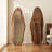 Wavy LED Full-Length Mirror with Solid Wood Frame, Shatterproof, Floor and Wall Mount-1926038089