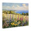 Toile de jardin pastel Hyacinth Seaside Garden, design par Petal Prints Design-898188508