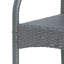Ensemble de chaises tabouret d'extérieur contemporain avec tissage en osier durable