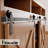 Mini Black Rustic Straight Design Non-Bypass Single Track Two Door Hardware Kit For Cabinet Use( Cabinet Not Included）-1814816366