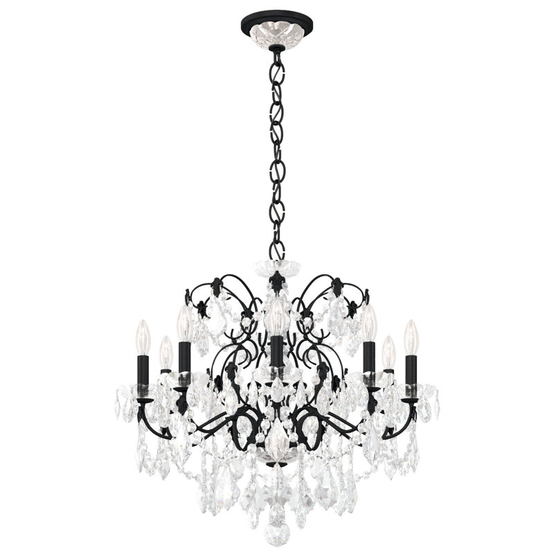 Century 9 - Light Chandelier, Black
