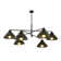 Ilbert 6 - Light Cone Chandelier with Accents