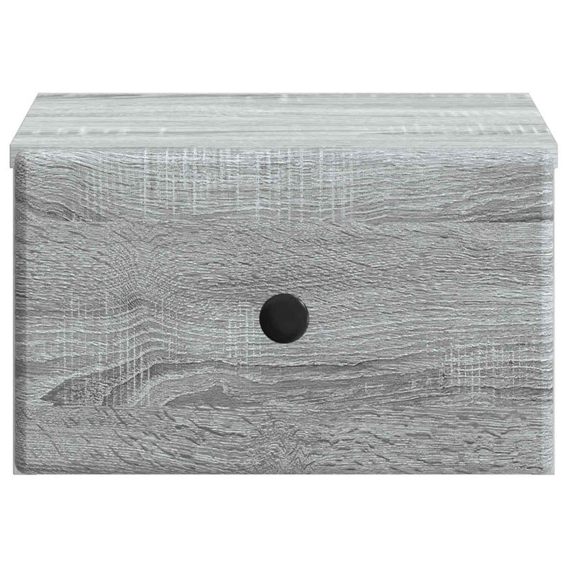 34.5 cm W Bedside Table, Grey Sonoma