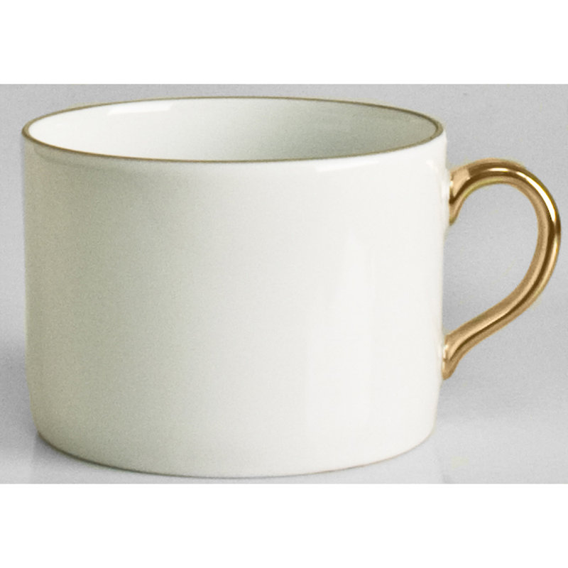 Anna's Palatte Tea Cup, Antique White/Gold