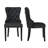 Tufted Upholstered Leather Dining Parsons Chairs-1047791401