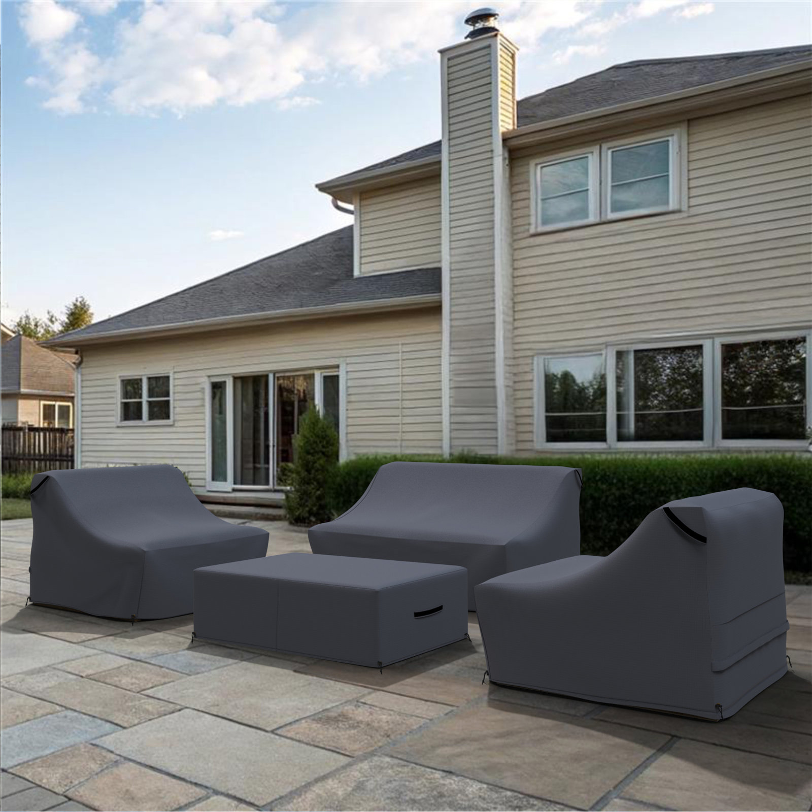 Louise 4-Piece Outdoor Sofa Group Cover