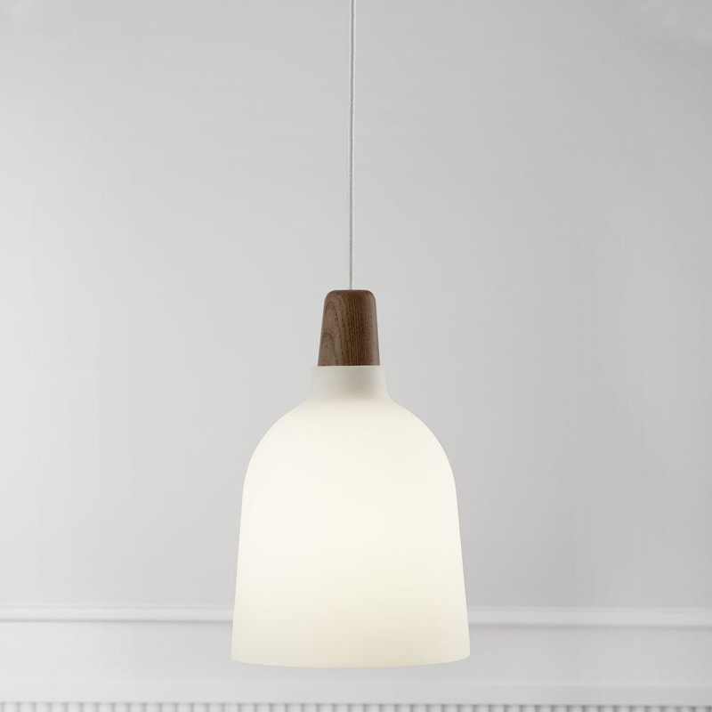 Jonali 1 - Light White Dome Pendant, 32 cm H x 20 cm W x 20 cm D