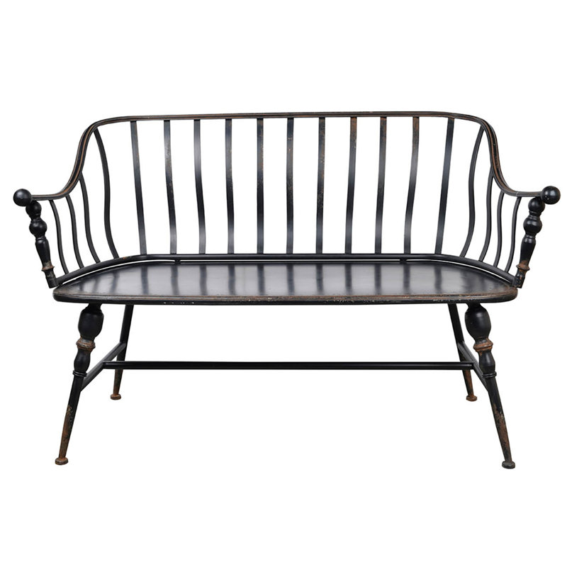 50X25x32" Warren Metal Settee Bench