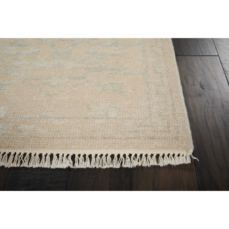 Tapis ivoire fait à la main Lunel