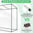 Outdoor Portable Walk-In Greenhouse With PE Cover Heavy-Duty Metal Frame Roll-Up Zipper Door
