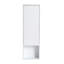 Armoire murale de salle de bain 12 po, portes à fermeture douce, conception à fixation flottante, blanc brillant (emballage KD)