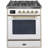 ILVE Majestic II Series 30 inch Dual Fuel Range with 5 Sealed Burners (Glass Door)-48279988-48279993