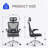 Ergonomic Mesh Office Swivel Chair With Lumbar Support, Headrest And Flip-Up Armrests-994110933