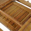 Table de salle à manger d'extérieur en bois d'acacia de 60 à 76 po, table télescopique idéale pour les rassemblements de patio et de jardin, finition teck