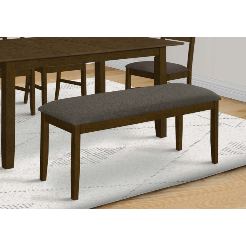 Banc rembourré 100% polyester Jearldean, Brun, Brun