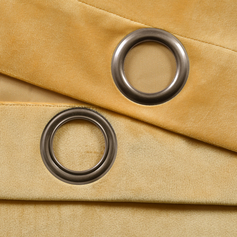 Room Darkening Curtain Pair, 96.5cm W x 213cm L, Yellow