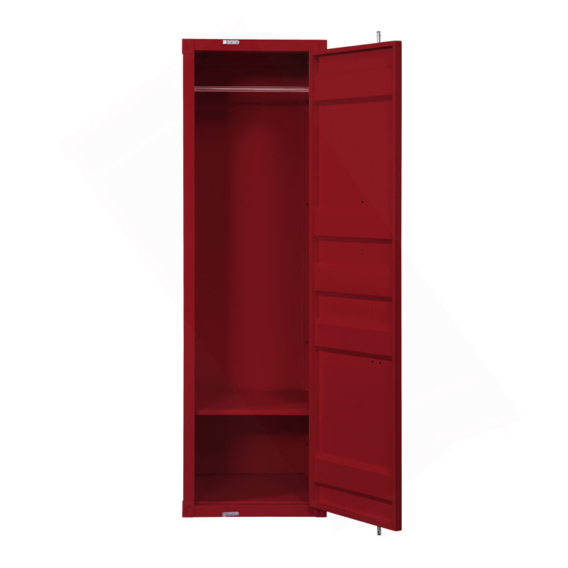 Garde-robe à finition rouge Cargo, Rouge