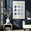Blue Bauhaus Flow I, impression dans un cadre-493947861-493947862-493947841