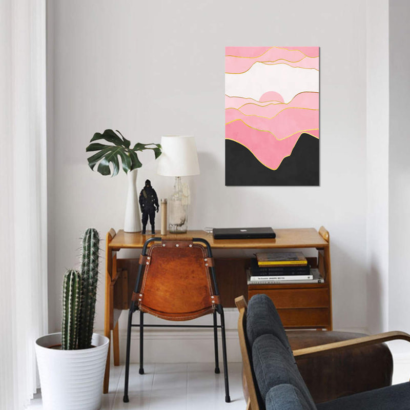 « minimal landscape ii », impression sur toile, H 18 po x l 12 po x P 1,5 po, Toile tendue, Pas de tapis