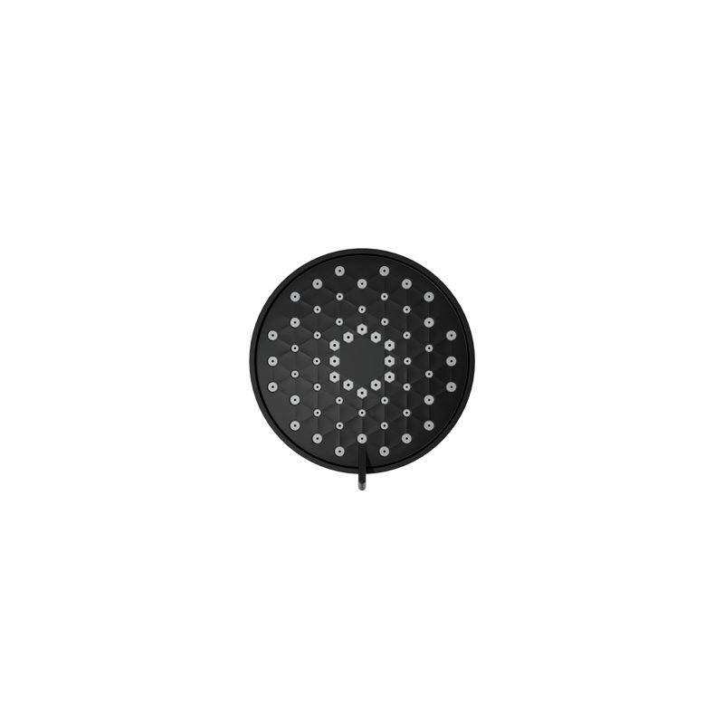Flood Fixed Shower Head, Matte Black, 2.5 GPM