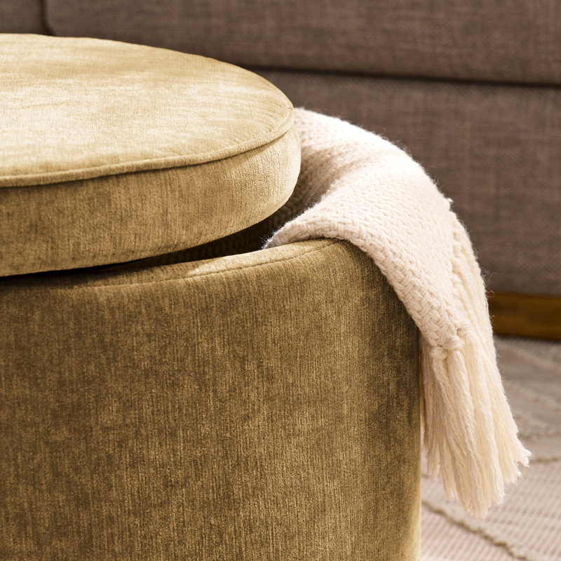 Jaune foncé et table avec rangement et espace de design attrayant unique, Velours jaune foncé