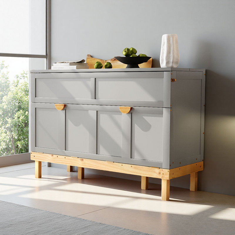 Grand lit escamotable, Gris