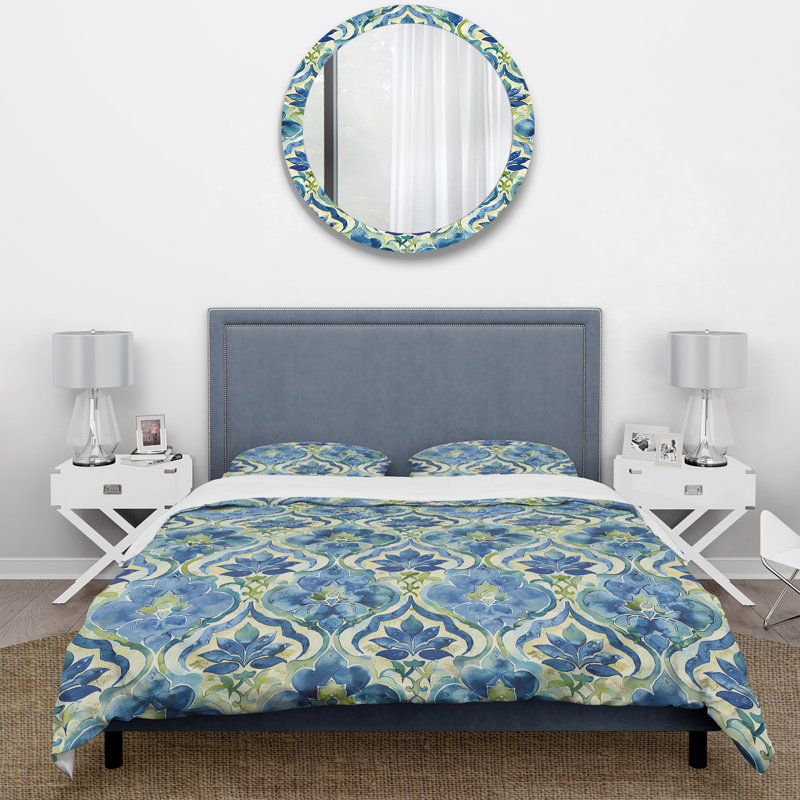 Ensemble de housse de couette Traditional, Housse de couette simple et deux taies décorative