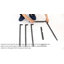 Tabouret de bar rembourré matelassé Ejvind-115236583-88133149