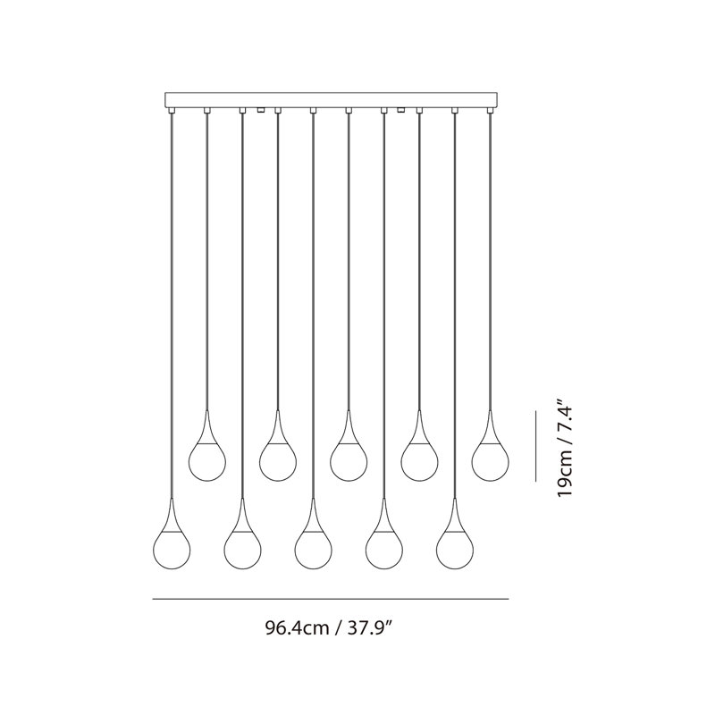 Paopao 10 - Light Pendant, Copper