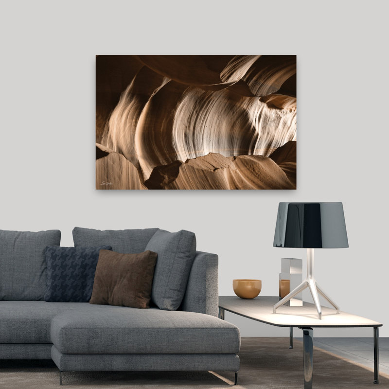 Canyon abstrait I, art contemporain abstrait, H 32 po x l 48 po