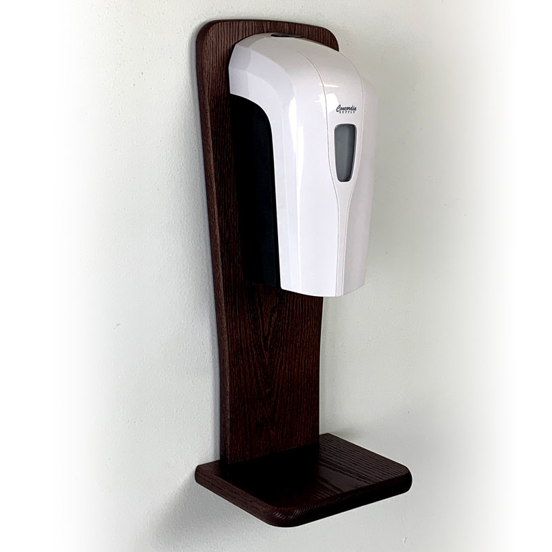 Distributeur de désinfectant pour les mains, Acajou