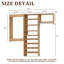 Système de garde-robe modulaire, design polyvalent et personnalisable pour un rangement et une organisation efficaces, en bois-975561805