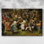 La danse paysanne - Pierre Bruegel l'Ancien - Toile tendue avec châssis-c. 1569-2106255726
