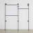 Industrial Pipe Wall Mounted Clothing Rack - Heavy Duty Vintage Garment Rack With Rolling Design For Bedroom, Living Room, Or Retail Space-448616229