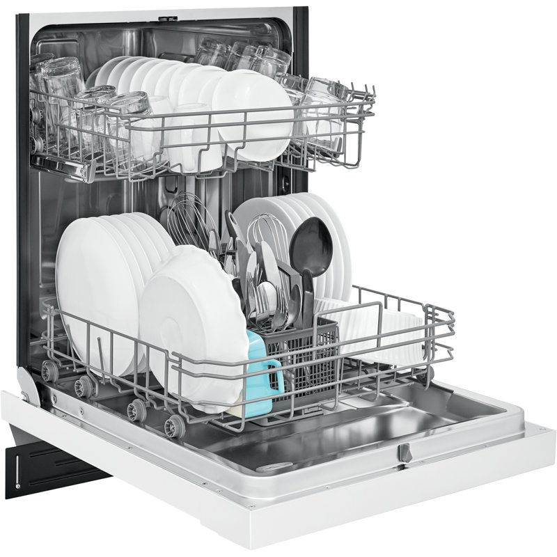 Frigidaire Series 24" 52 dBA Built-in Full Console Dishwasher with Delay Start, White