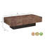 Table basse à piédestal en bois massif Camari-367320319