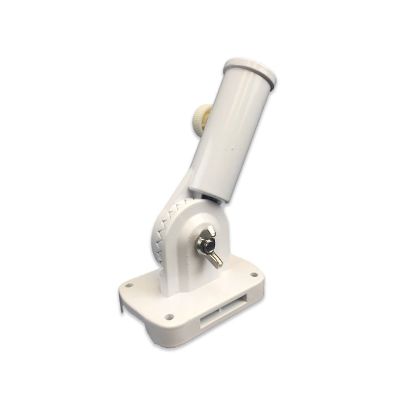 Support pour mât de drapeau Aquilla, Blanc lustré