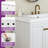 42" Bathroom Vanity With Resin Sink Set-1928050249