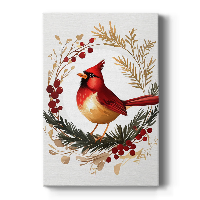 Art des Fêtes de Noël - Toile tendue avec châssis CML XXXVI, H 18 po x l 12 po