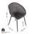 Holiday - 2-Pack Modern Lounge Chairs – Indoor/Outdoor All-Weather PP Plastic, Lightweight  For Patio, Beach, Living Room-967701879