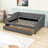 2 Drawers Upholstered Full Daybed with Sturdy Slats Support-1174865768