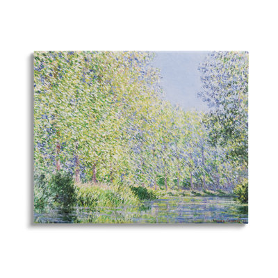 Epte River Claude Monet Classic  Canvas Wall Art by Claude Monet