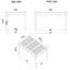 Lyndon Eucalyptus Outdoor Coffee Table , 43.5'' in. W 27.5'' in. D