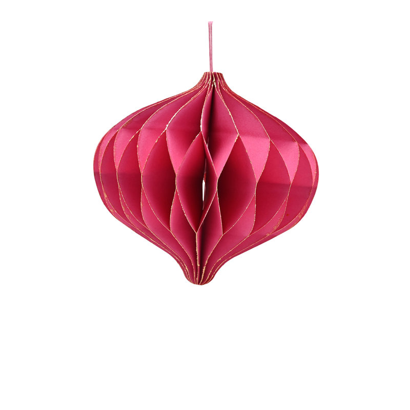 16.5cm Solid Colour Paper Novelty & Humour Bauble